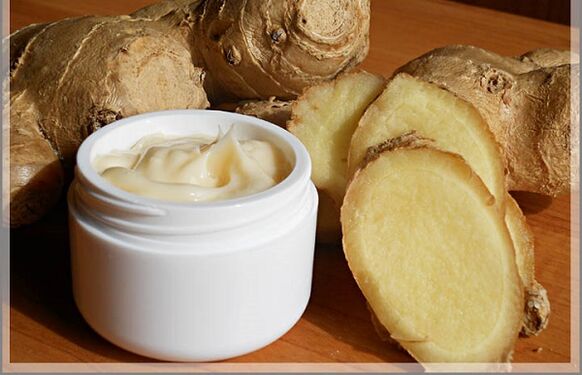 Ginger ointment for osteochondrosis