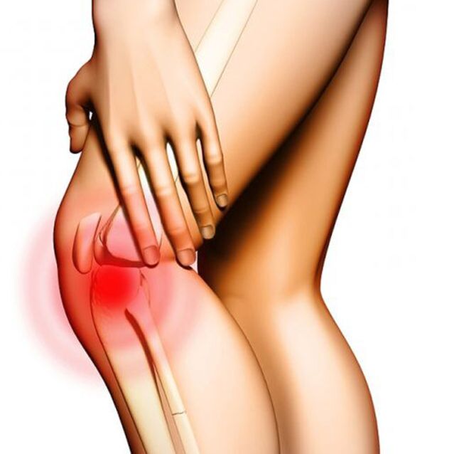 Pain in knee arthrosis